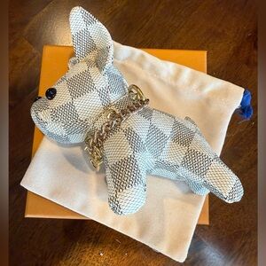 NEW Checkered Dog Bag Charm/Keychain